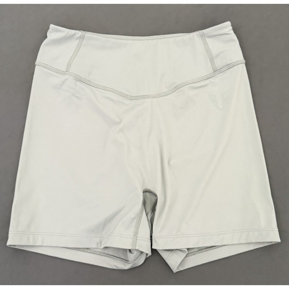 Firm Abs Booty Lift Shorts‎ Womens XL Gray Athletic Yoga High Rise Scrunch Butt